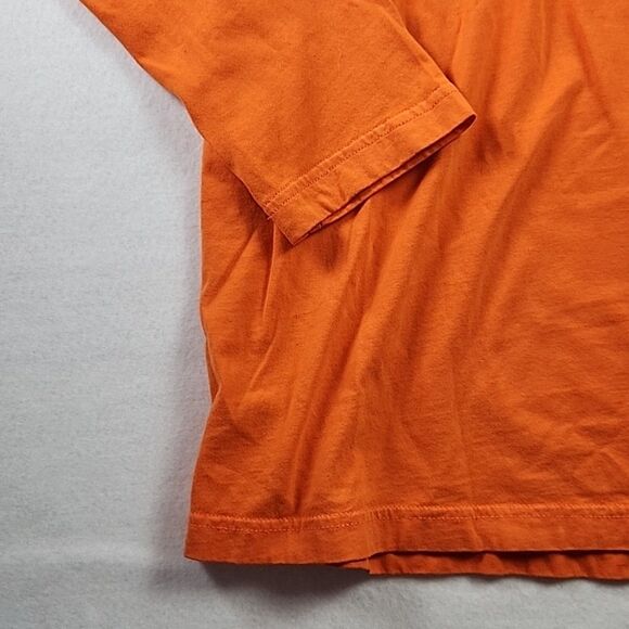 Nike NFL Team Apparel Miami Dolphins Mens Large Orange Flock Long Sleeve T-Shirt - Picture 6 of 9